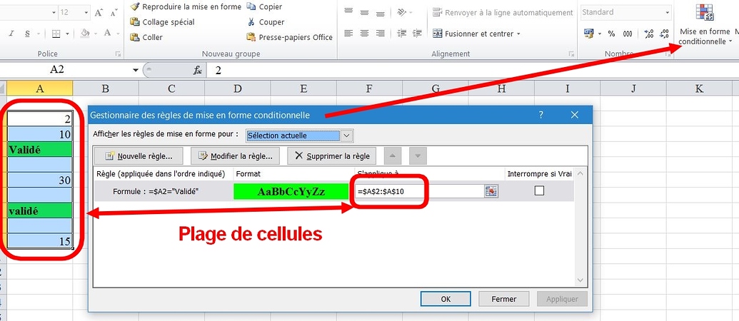 Changement De Couleur Selon Excel Forum Formule Excel