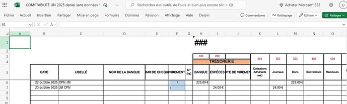 Opérations en JANVIER